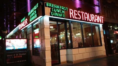 Waverly's restaurant - An old-fashioned diner that serves your eggs in a frying pan. 385 Sixth Ave., New York, NY, 10014. 212-675-3181.